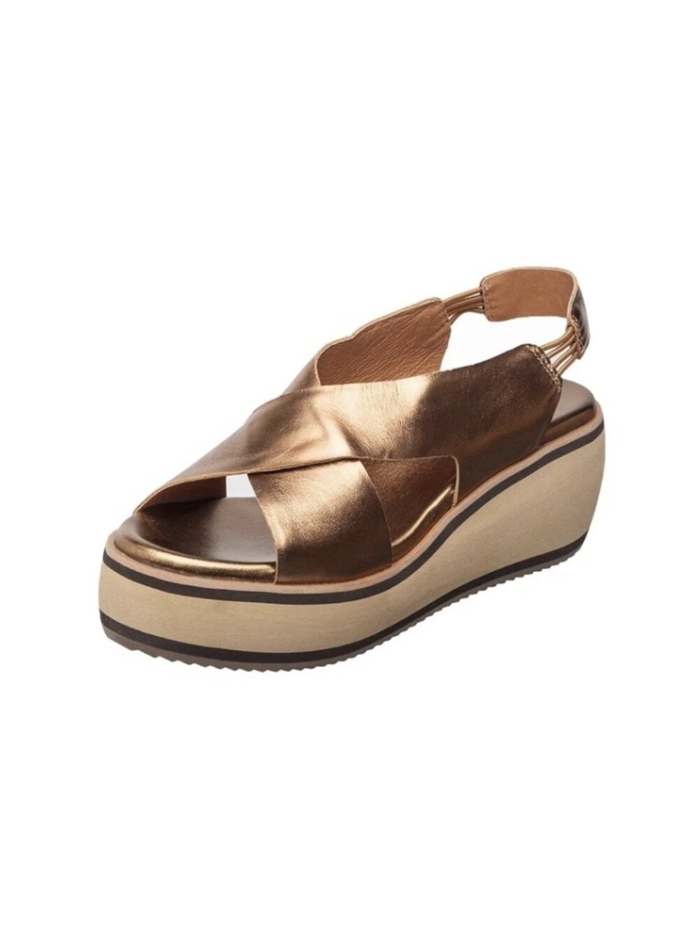 Antelope Kylie Metallic Copper Platform Slingback Sandal